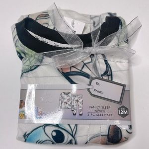 Disney kids sleepwear 2 piece Infant sleep set 12M and 18M